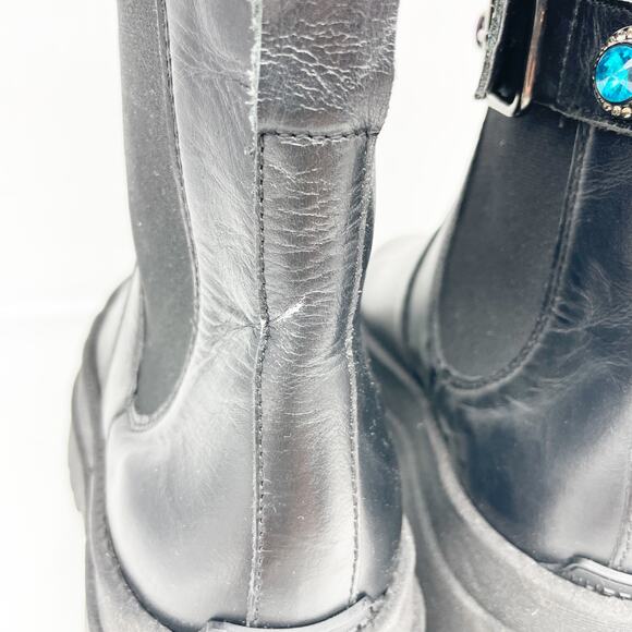 Kurt Geiger Women's Sawyer Embellished Leather Chelsea Boots Black EU 36 US 6 - Picture 11 of 12